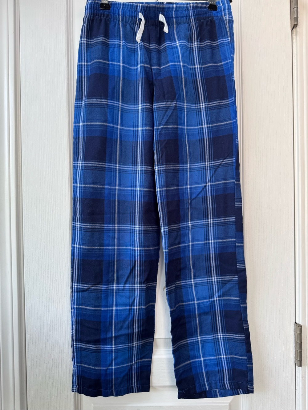 Cat & Jack Blue Lightweight Plaid Kids Pajama Bottoms